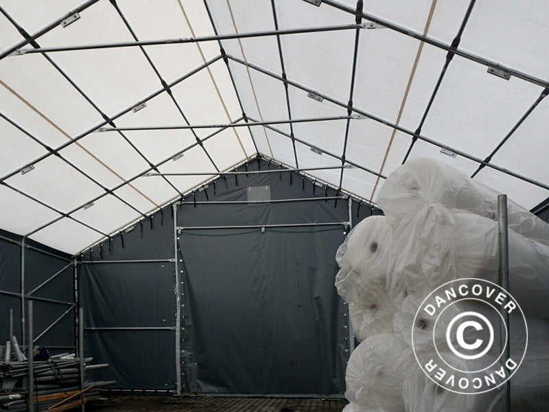 Storage shelter Titanium 7x7x2.5x4.2 m, White/Grey