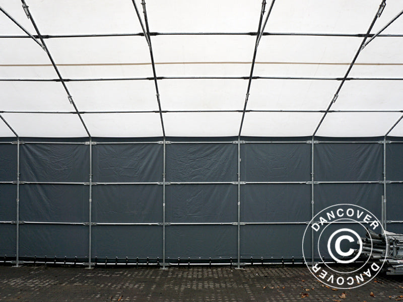 Storage shelter Titanium 8x16.2x3x5 m, White/Grey