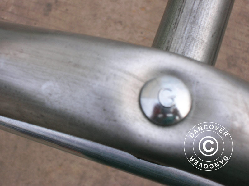 Storage tent PRO 2.4x6x2.34 m PE, Grey