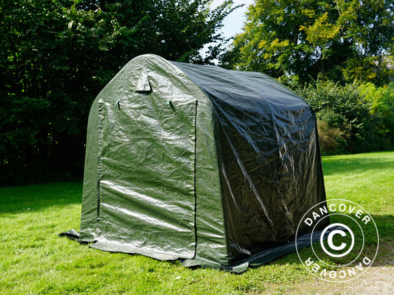 Storage tent PRO 2x2x2 m PE, with ground cover, Green/Grey