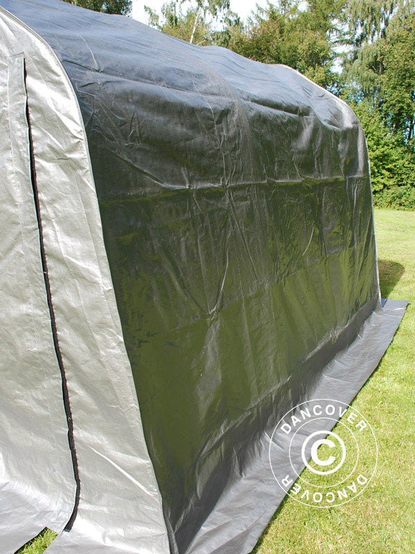 Storage tent PRO 2x3x2 m PE, with ground cover, Grey
