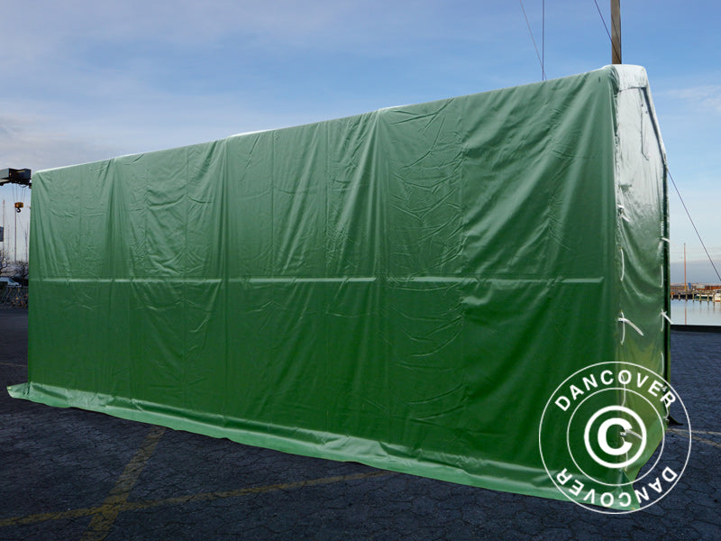 Storage shelter PRO XL 3.5x8x3.3x3.94 m, PVC, Green