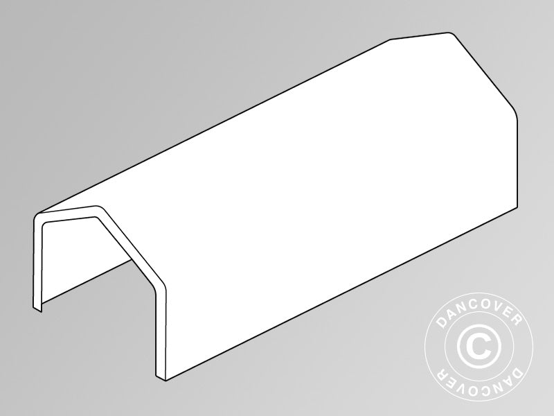 Roof Cover for Storage Shelter PRO XL 4x10x3.5 m PVC, White