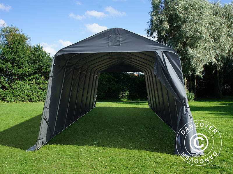Portable Garage PRO 3.77x9.7x3.18 m PVC, Grey