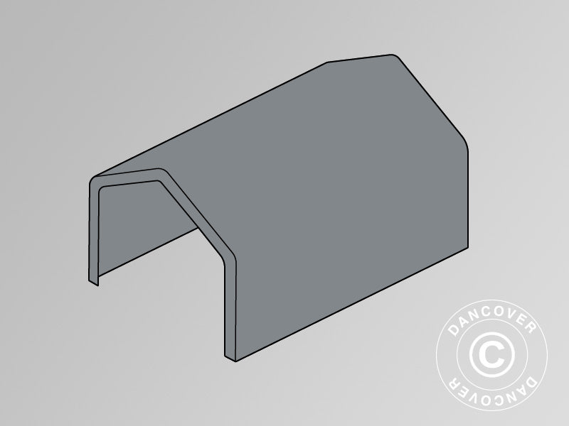 Roof Cover for Storage Shelter PRO 4x6 m PVC, Grey