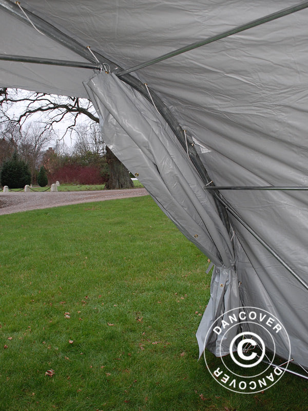 Portable double garage 5.4x6x2.9 m PVC, Grey