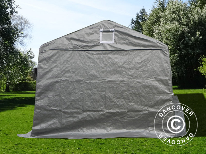 Portable garage Basic 3.3x7.2x2.4 m PE, Grey
