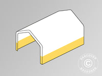 Roof cover for storage tent/work tent PRO 4x6 m PVC, White/yellow