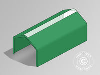 Roof Cover for Storage Shelter PRO 6x12 m PVC w/skylight, Green