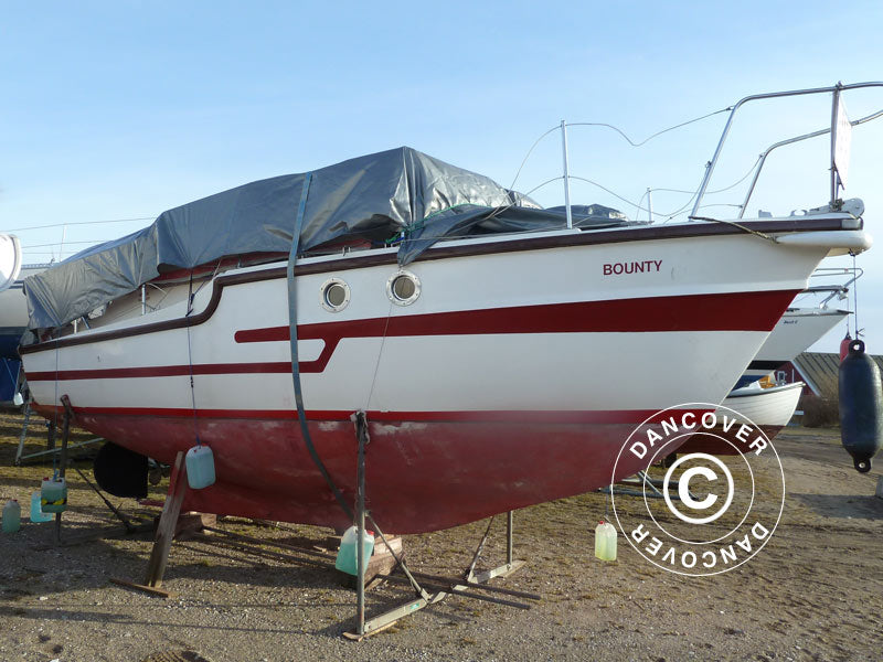 Tarpaulin 6x14 m, PE 300 g/m², Grey