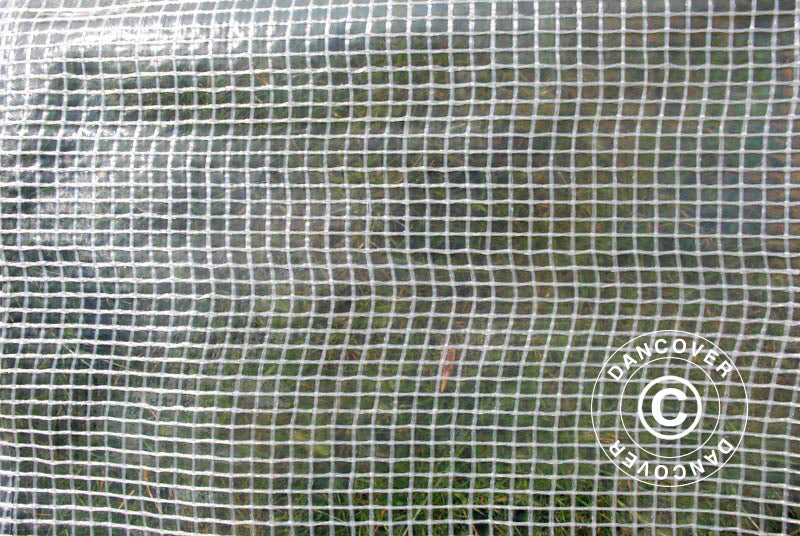 Tarpaulin 8x10 m, Net reinforced PE 200 g/m², Clear