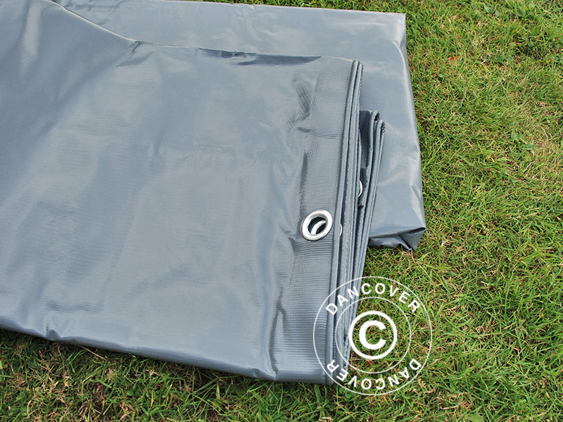 Tarpaulin 3x3 m, PVC 500 g/m², Grey