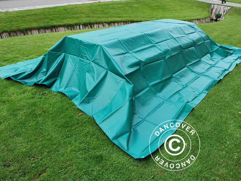 Tarpaulin 4x6 m, PVC 570 g/m², Green