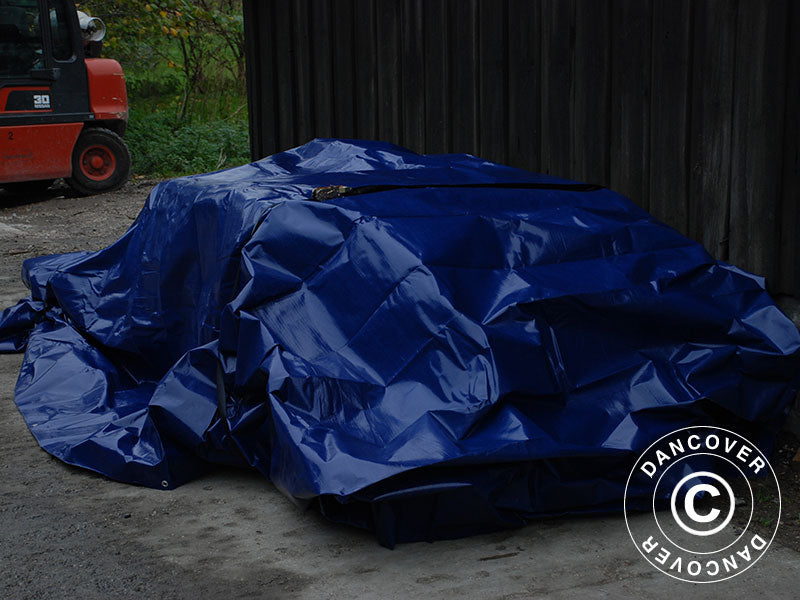 Tarpaulin 10x12 m, PE 250 g/m², Blue