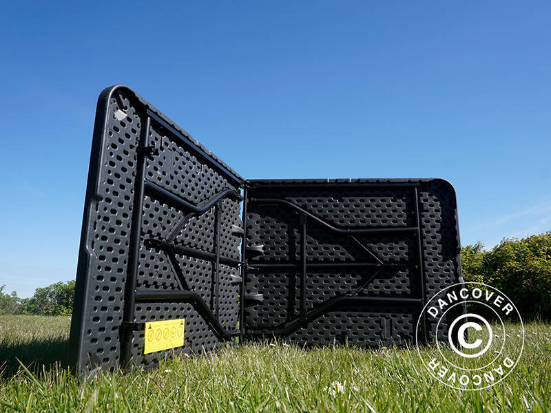 Folding Table 180x74x74 cm, Black (1 pc.)