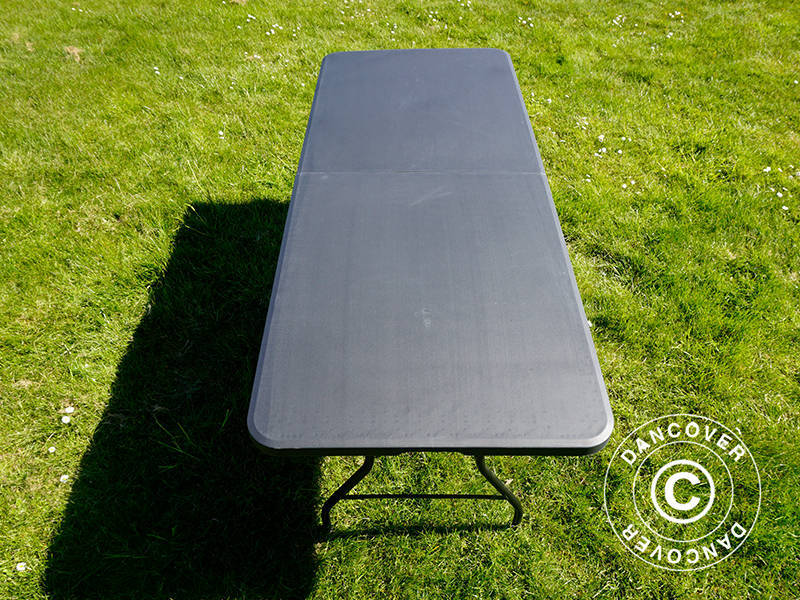 Folding Table 180x74x74 cm, Black (1 pc.)