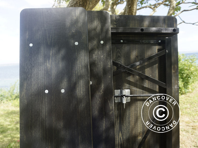 Beer Table Set PRO 180x60x78 cm, Black