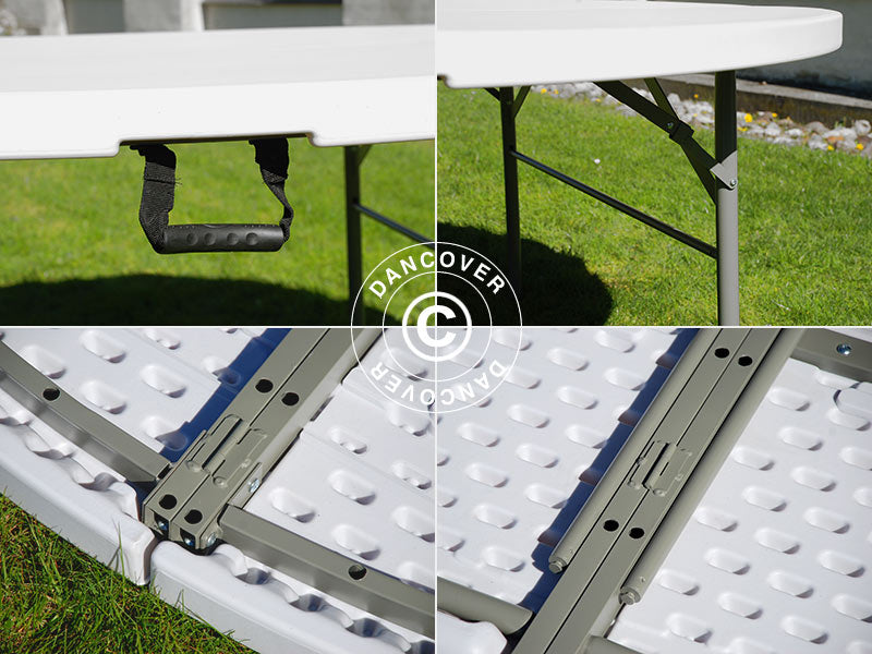 Round folding table PRO Ø183 cm, Light grey (1 pc.)