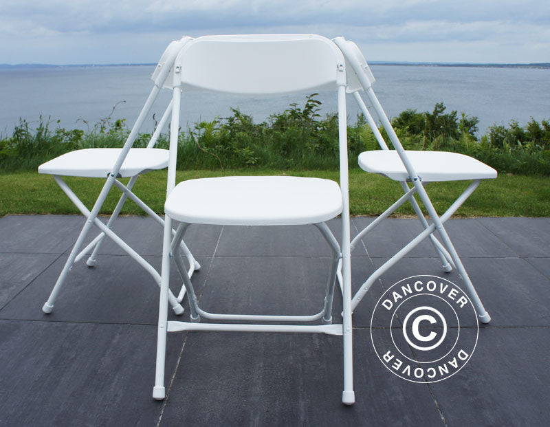 Folding Chair 44x44x80 cm, White, 8 pcs.