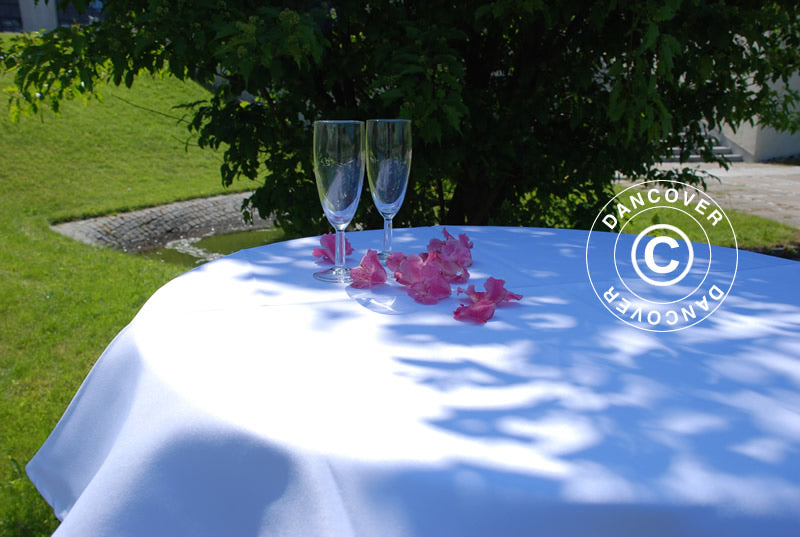 Tablecloth Ø80x20cm, White