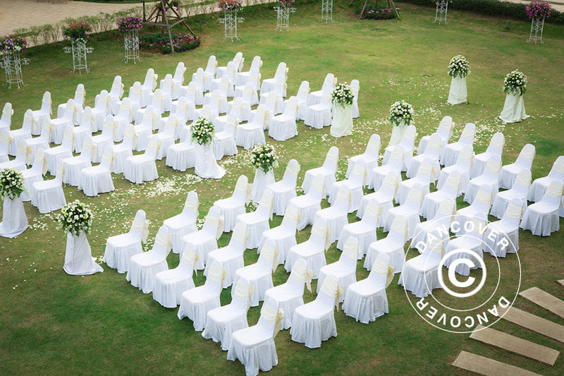 Chair cover for 48x43x89 cm chair, White