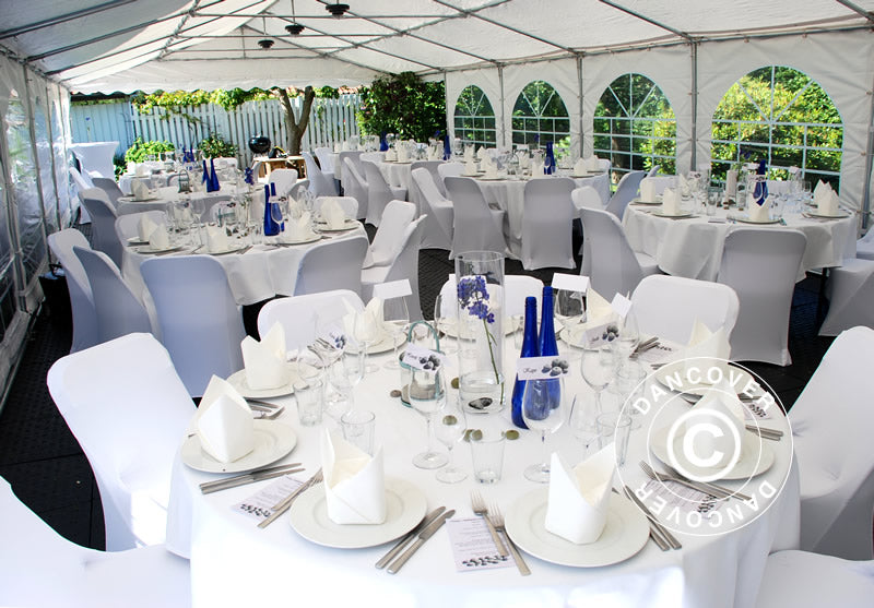 Stretch chair cover 44x44x80 cm, White (1 pc.)