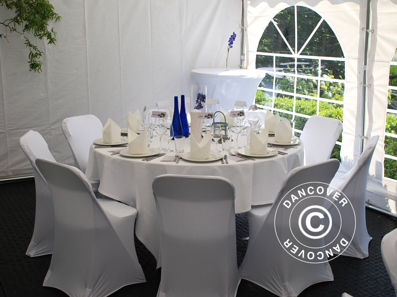 Stretch chair cover 44x44x80 cm, White (1 pc.)