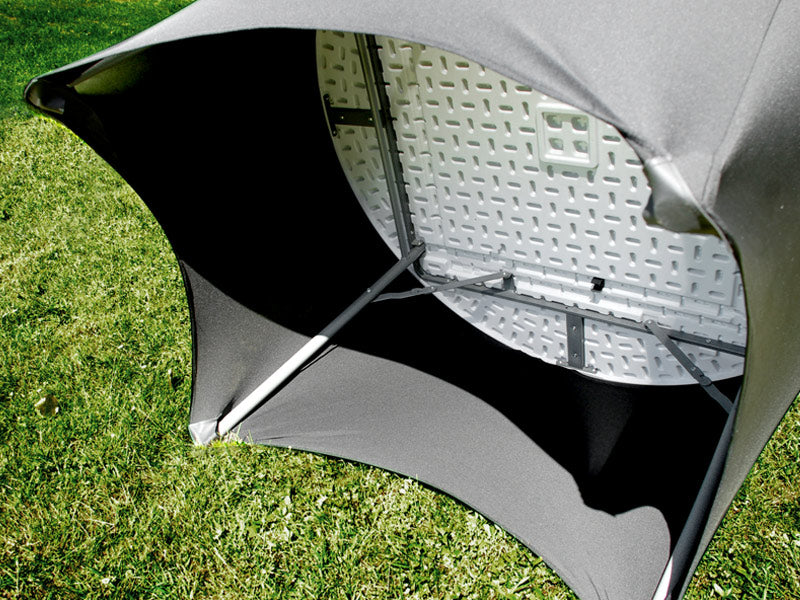 Stretch table cover Ø116x74 cm, Black