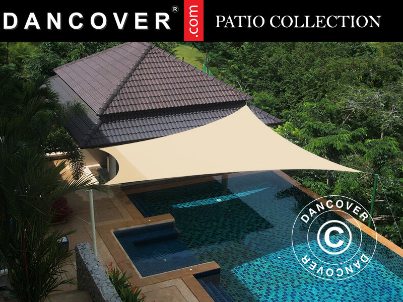 Sun sail 5x5 m, Square, Sand