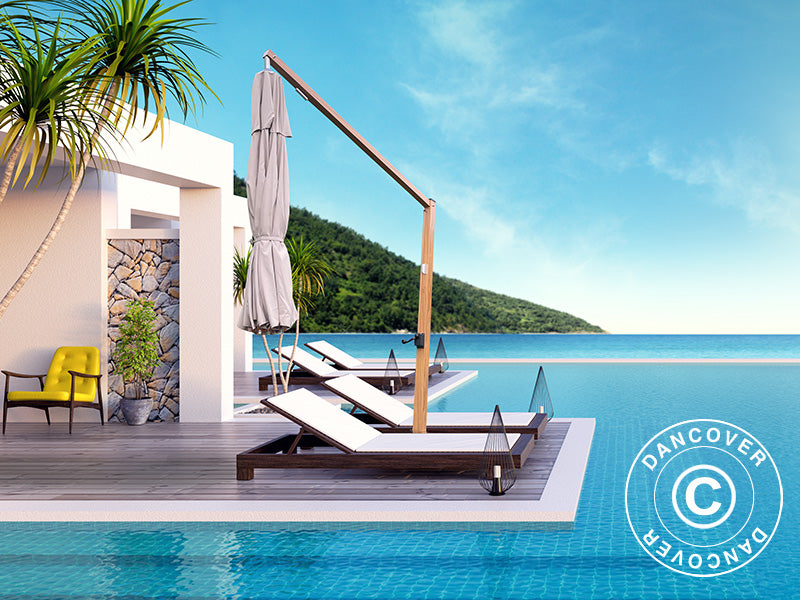 Cantilever parasol Bahamas, Ø4 m, Sand