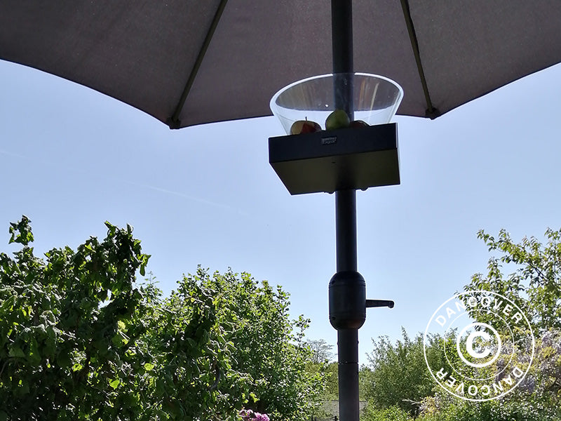 Parasol table, 25x25 cm, Black, 1 pc.