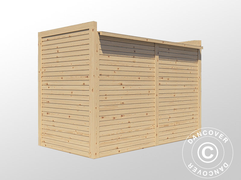 Wooden Bike Shed, Bertilo Box Bike, 2.07x1.03x1.43 m, 2.1 m², Natural