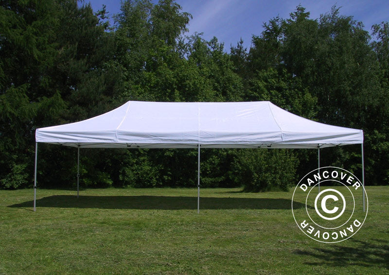 Pop up gazebo FleXtents PRO Steel 4x8 m White, incl. 6 sidewalls