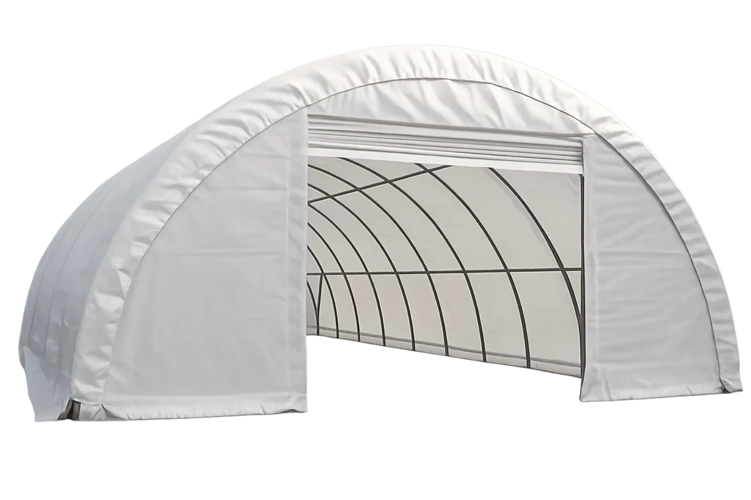 Arched storage tents